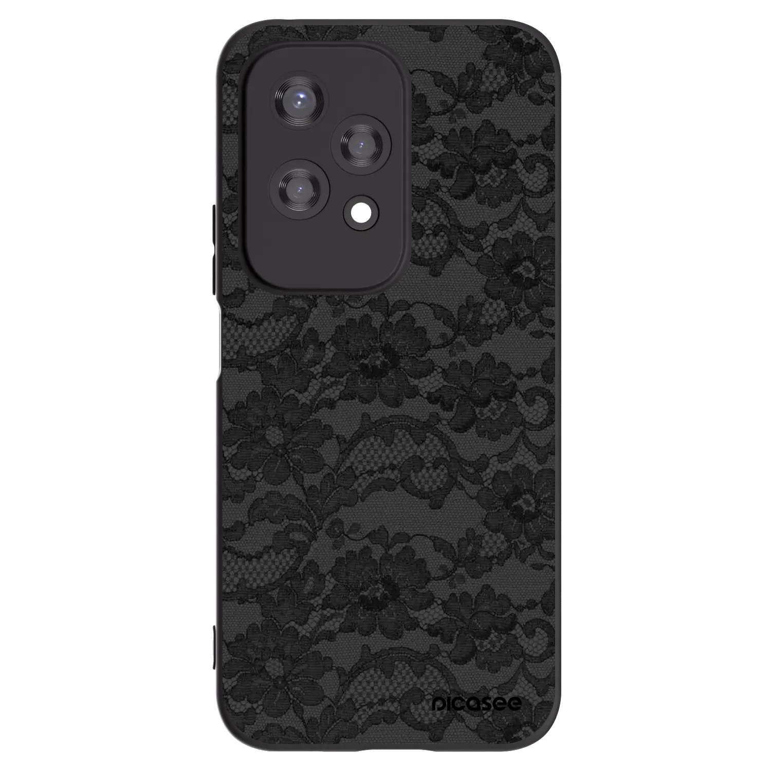 Picasee crna silikonska maskica za Honor 200 Lite - Dark Elegance