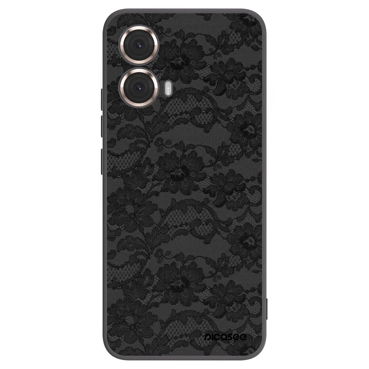 Picasee crna silikonska maskica za Motorola Moto G85 - Dark Elegance