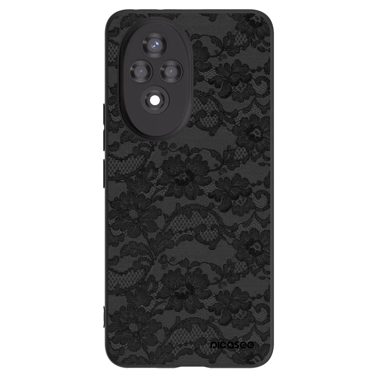 Picasee crna silikonska maskica za Honor 200 Pro 5G - Dark Elegance