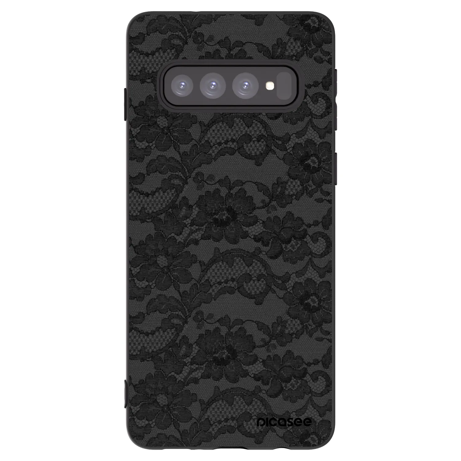 Picasee crna silikonska maskica za Samsung Galaxy S10 G973 - Dark Elegance