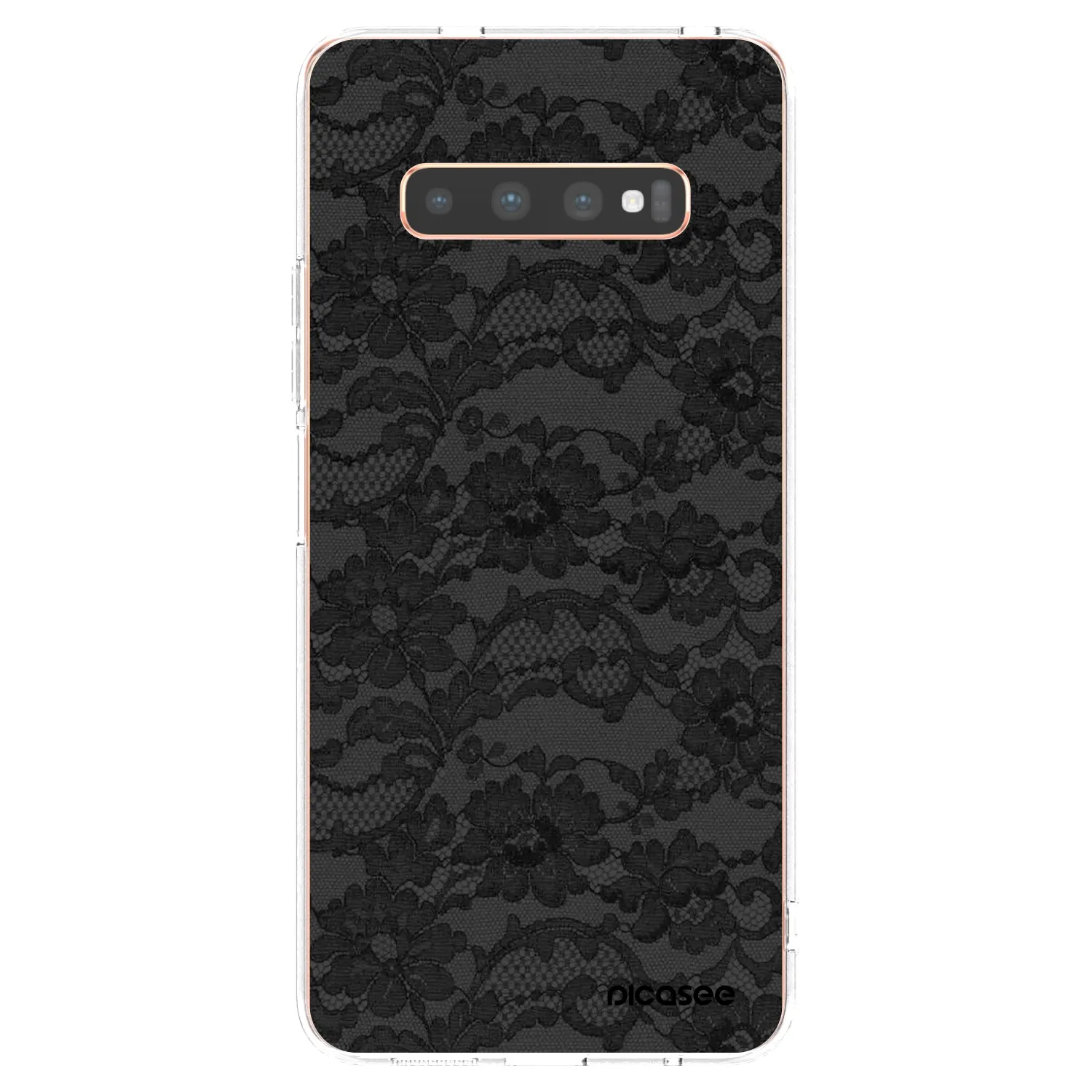 Picasee silikonska prozirna maskica za Samsung Galaxy S10 Plus G975 - Dark Elegance