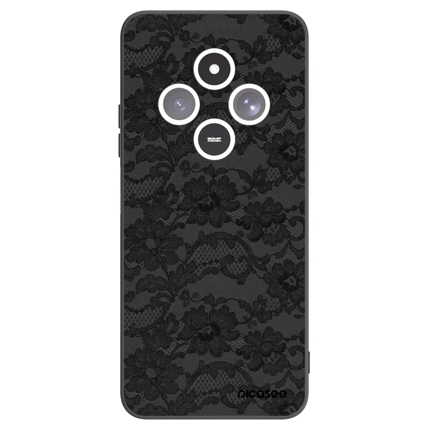 Picasee crna silikonska maskica za Xiaomi Redmi 14C - Dark Elegance