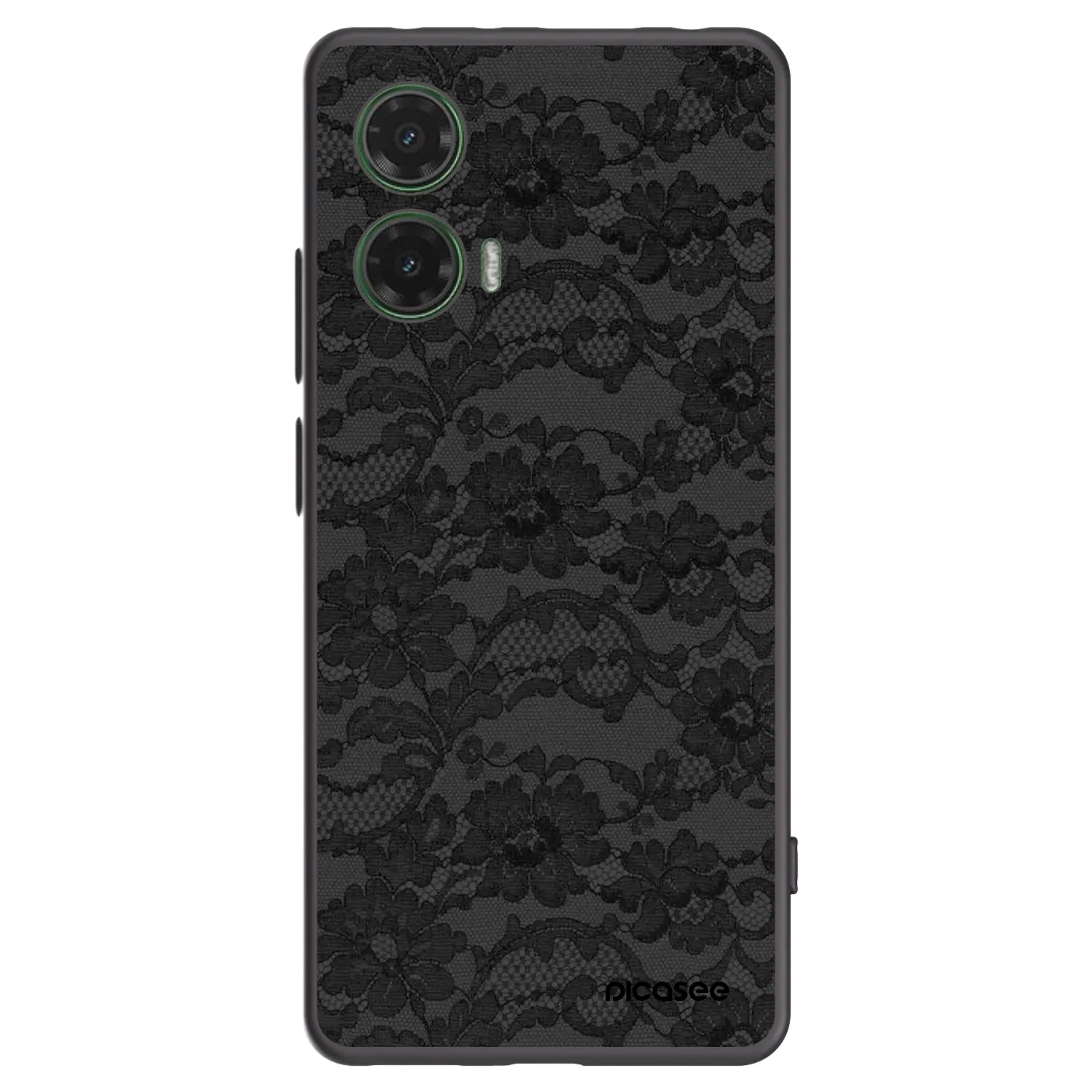 Picasee crna silikonska maskica za Motorola Moto G35 5G - Dark Elegance