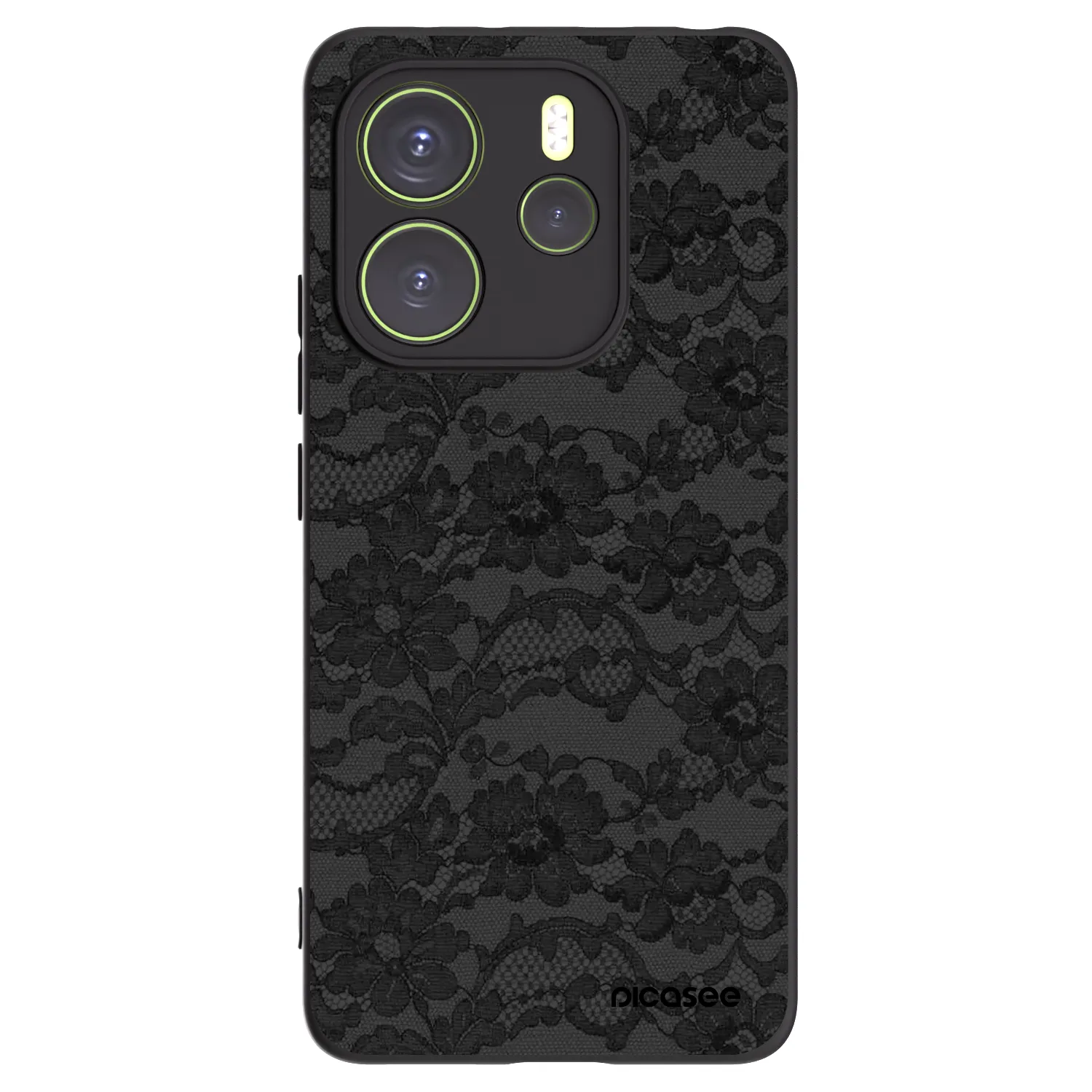 Picasee crna silikonska maskica za Xiaomi Redmi Note 14 4G - Dark Elegance