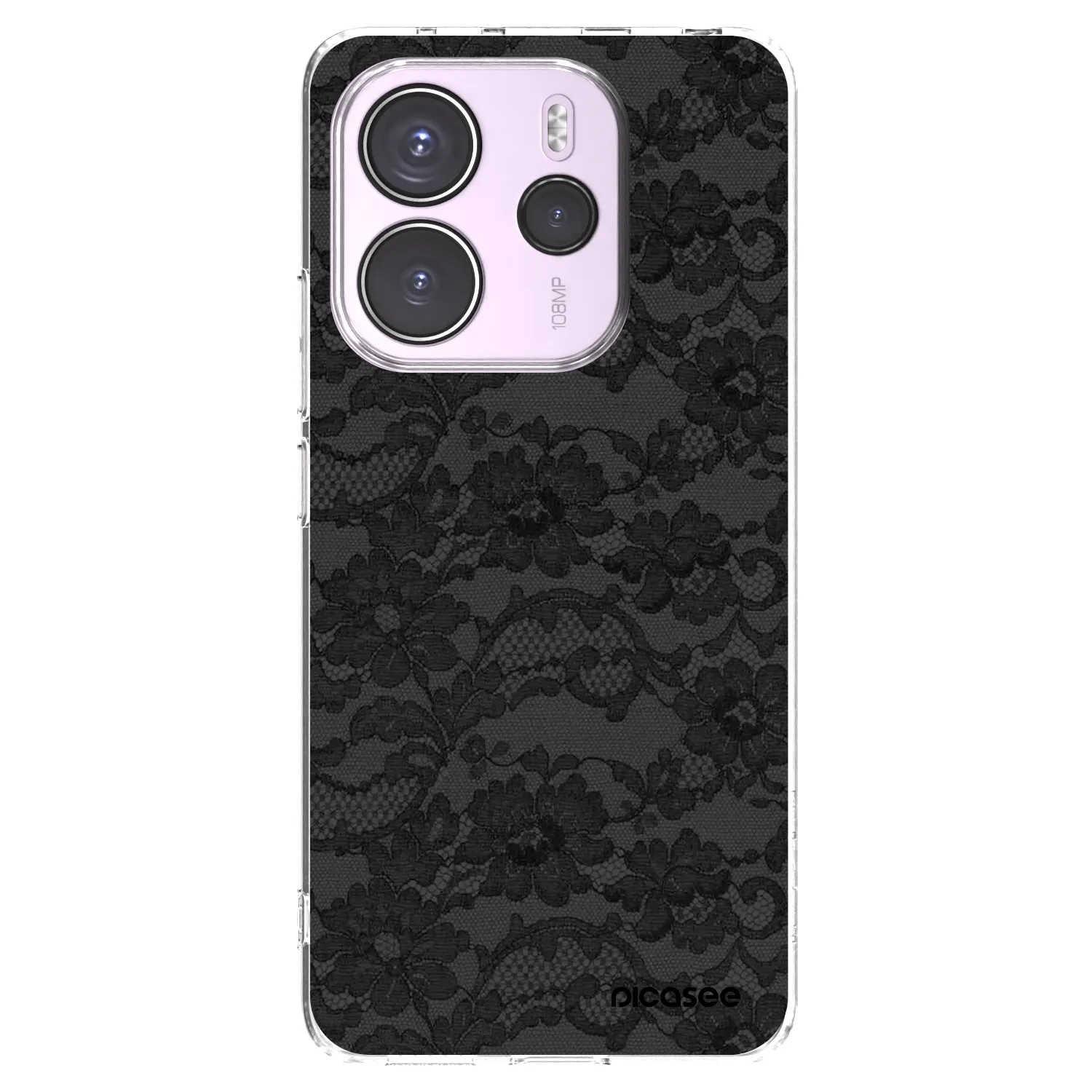 Picasee silikonska prozirna maskica za Xiaomi Redmi Note 14 4G - Dark Elegance