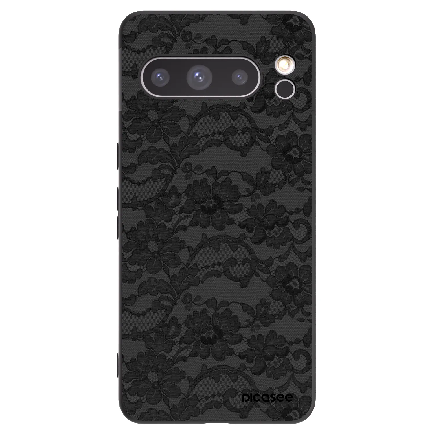 Picasee crna silikonska maskica za Google Pixel 8 Pro - Dark Elegance