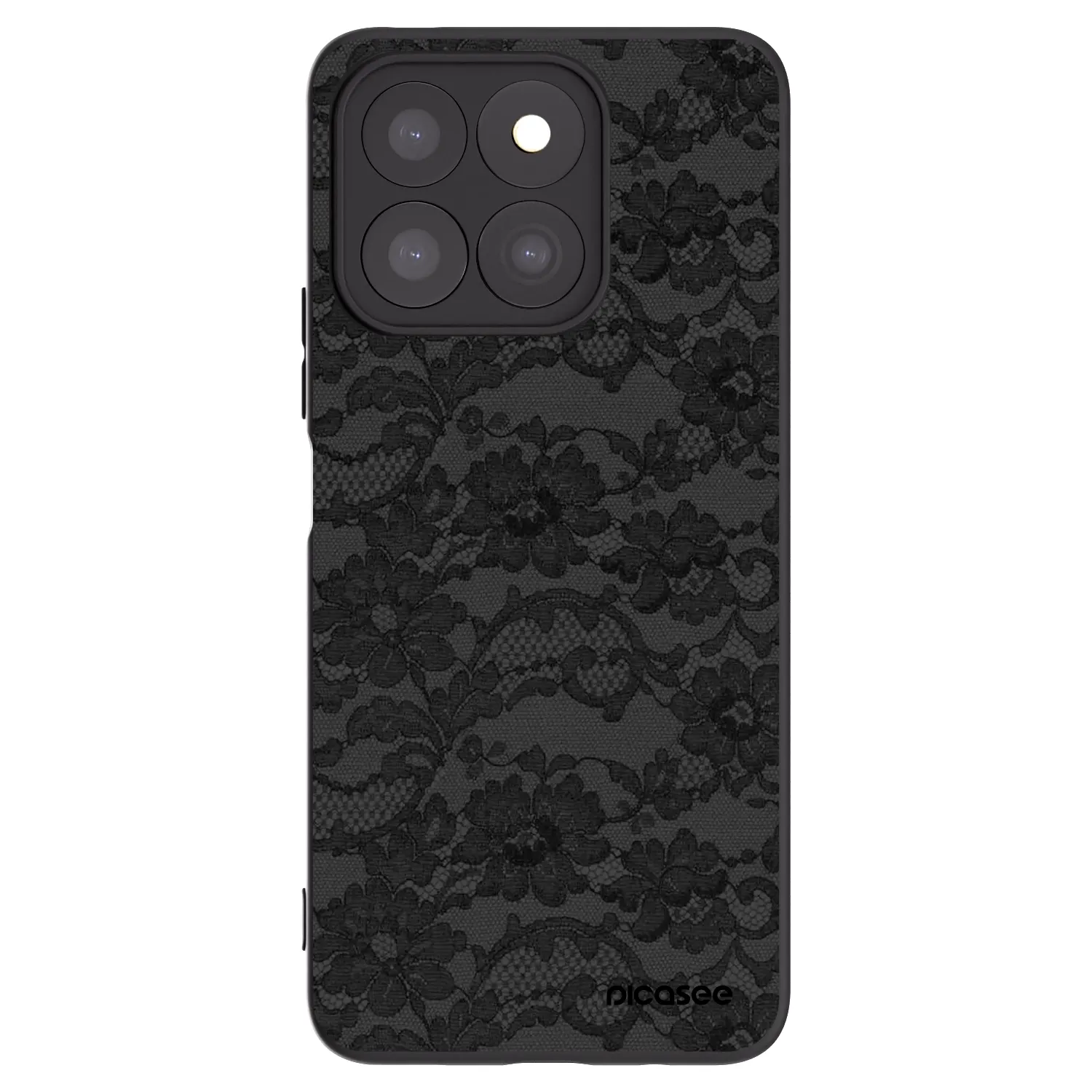 Picasee crna silikonska maskica za Honor X8c - Dark Elegance