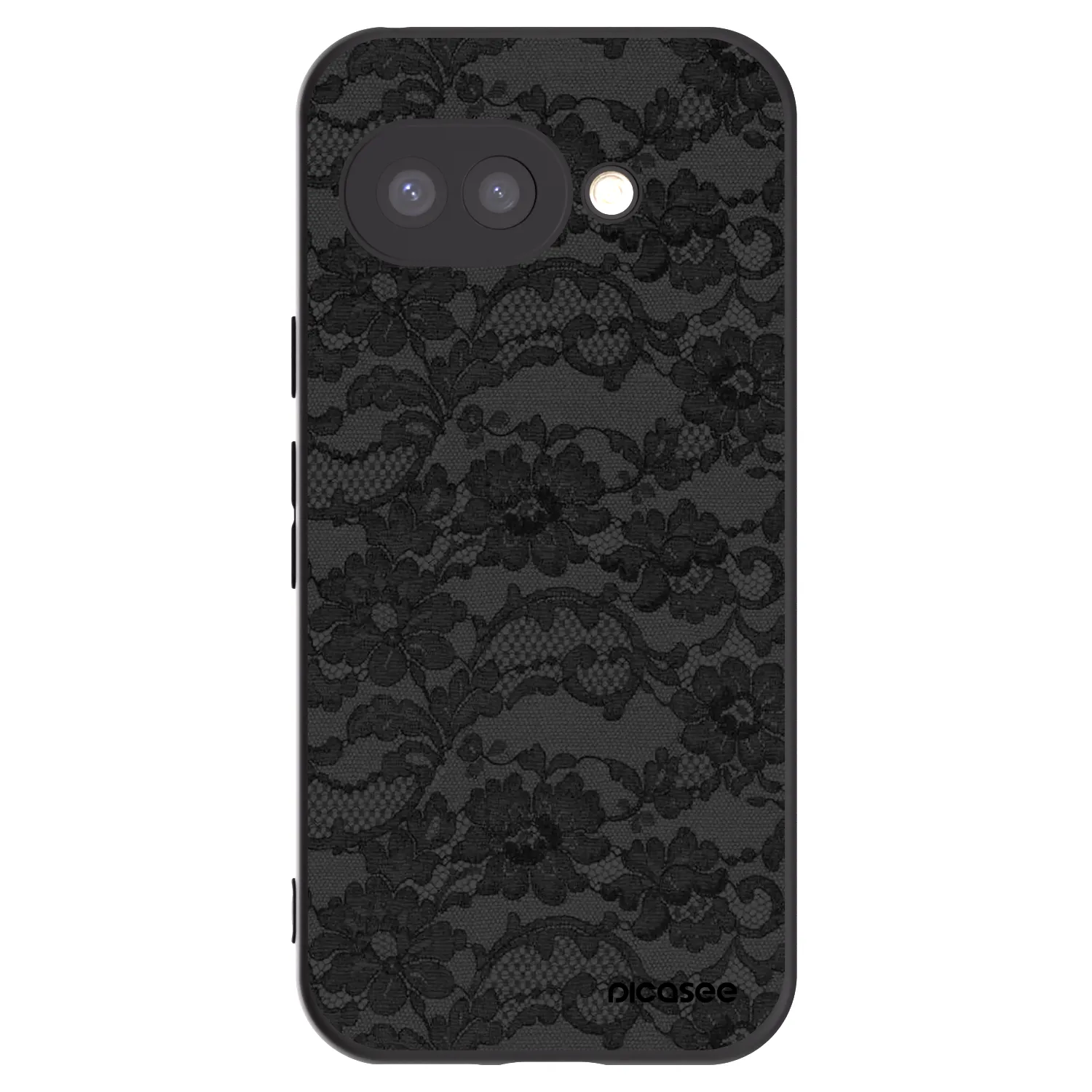 Picasee crna silikonska maskica za Google Pixel 9a - Dark Elegance