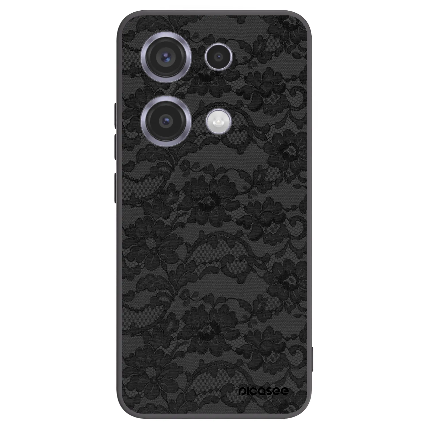 Picasee crna silikonska maskica za Xiaomi Redmi Note 14S - Dark Elegance