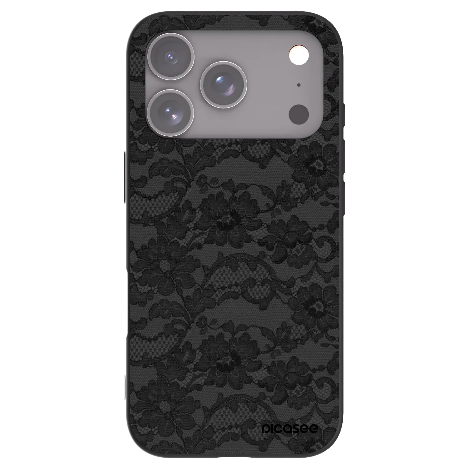 Picasee crna silikonska maskica za Apple iPhone 17 Pro - Dark Elegance