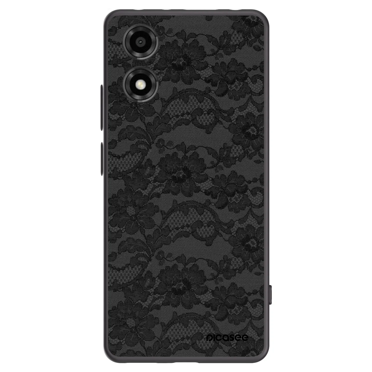 Picasee crna silikonska maskica za Motorola Moto E14 - Dark Elegance