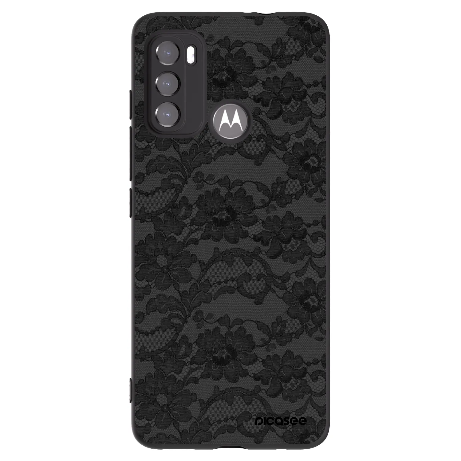Picasee crna silikonska maskica za Motorola Edge 60 5G - Dark Elegance