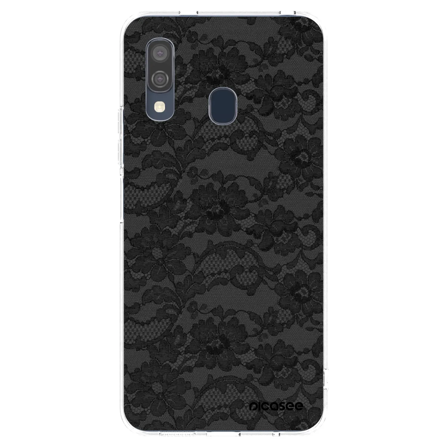 Picasee silikonska prozirna maskica za Samsung Galaxy A40 A405F - Dark Elegance