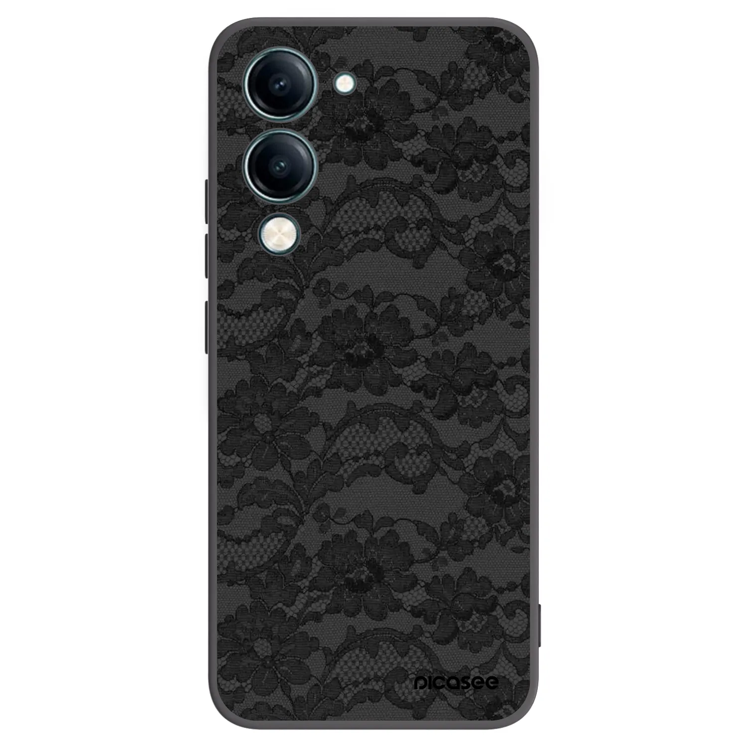 Picasee crna silikonska maskica za Vivo Y29s 5G - Dark Elegance