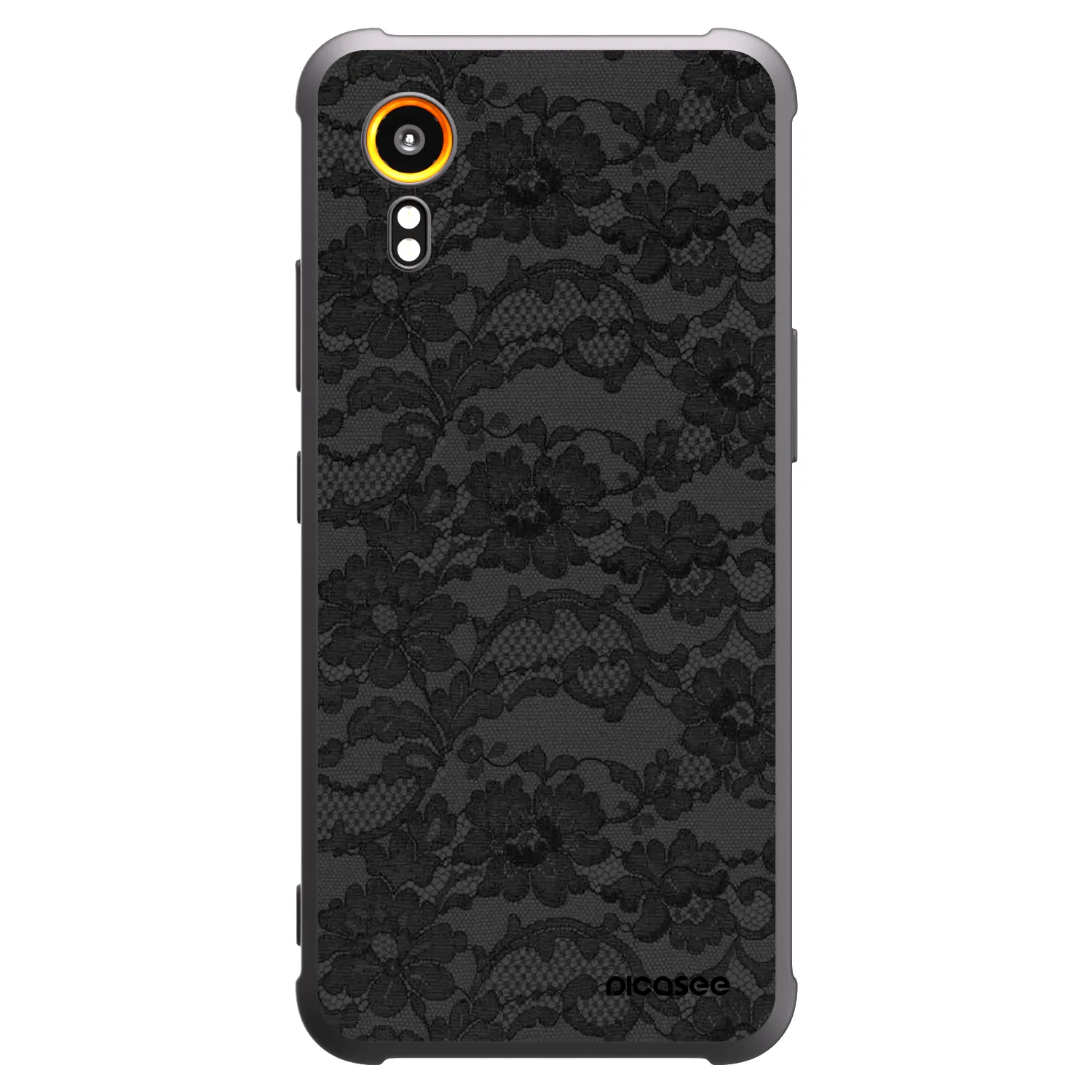 Picasee crna silikonska maskica za Samsung Galaxy Xcover 7 - Dark Elegance