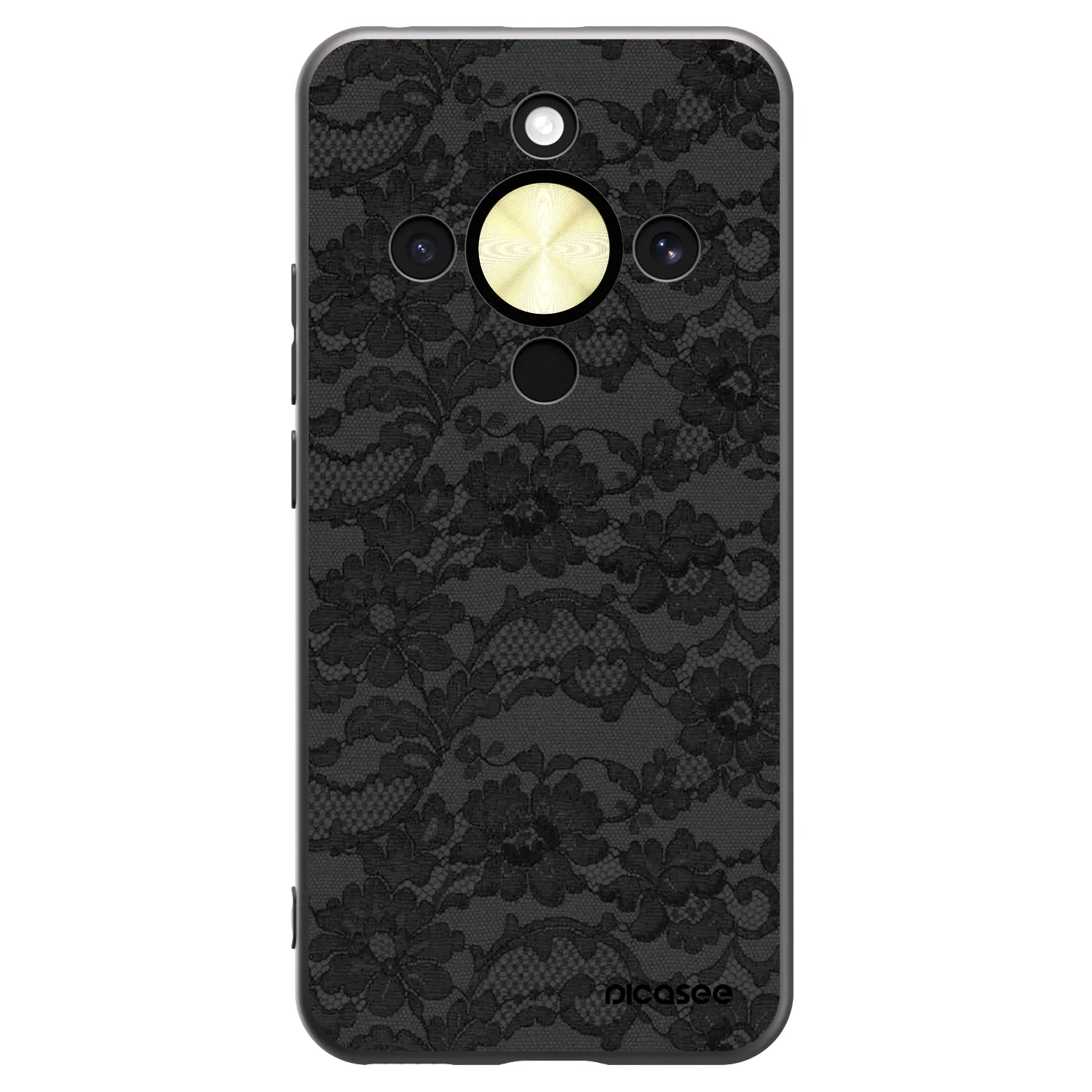 Picasee crna silikonska maskica za Honor Magic8 Lite 5G - Dark Elegance