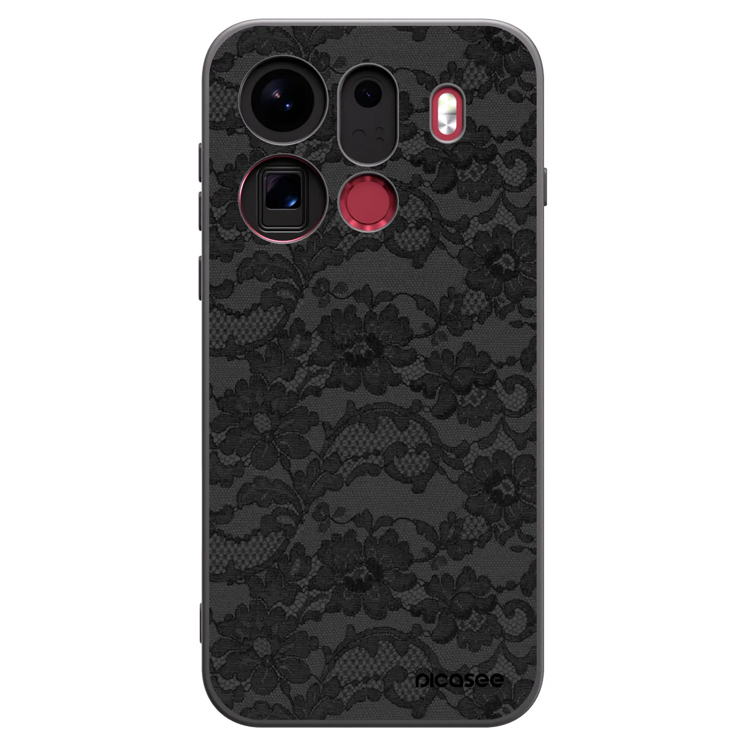 Picasee crna silikonska maskica za OPPO Find X9 Pro - Dark Elegance