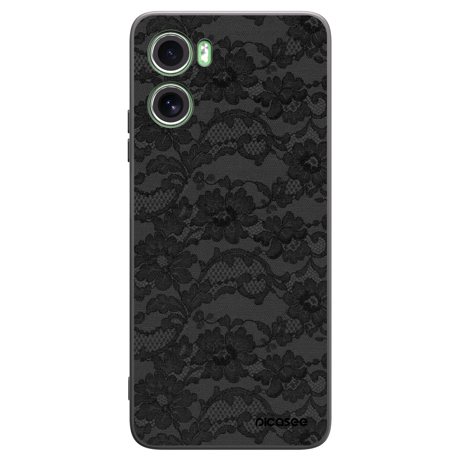 Picasee crna silikonska maskica za Motorola Moto G06 - Dark Elegance
