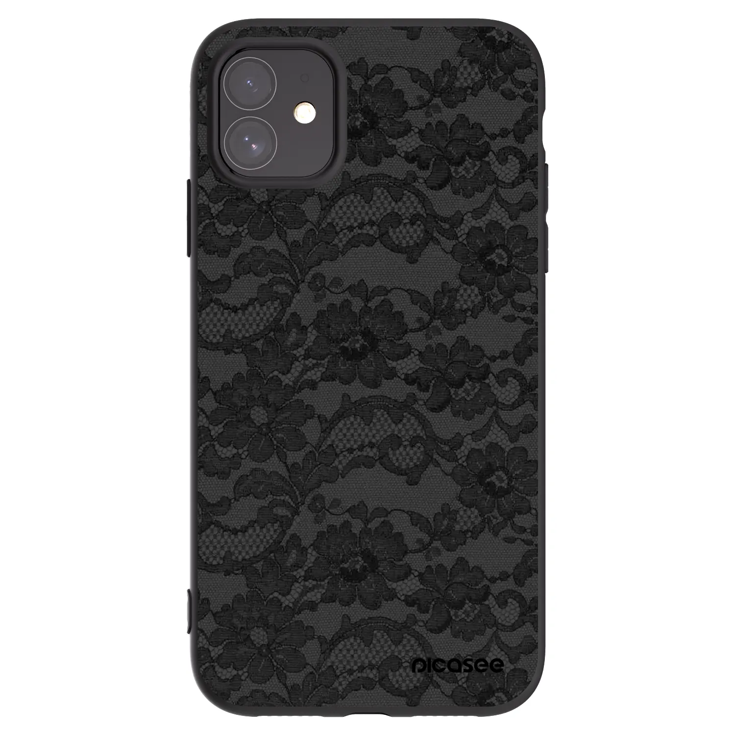 Picasee crna silikonska maskica za Apple iPhone 11 - Dark Elegance