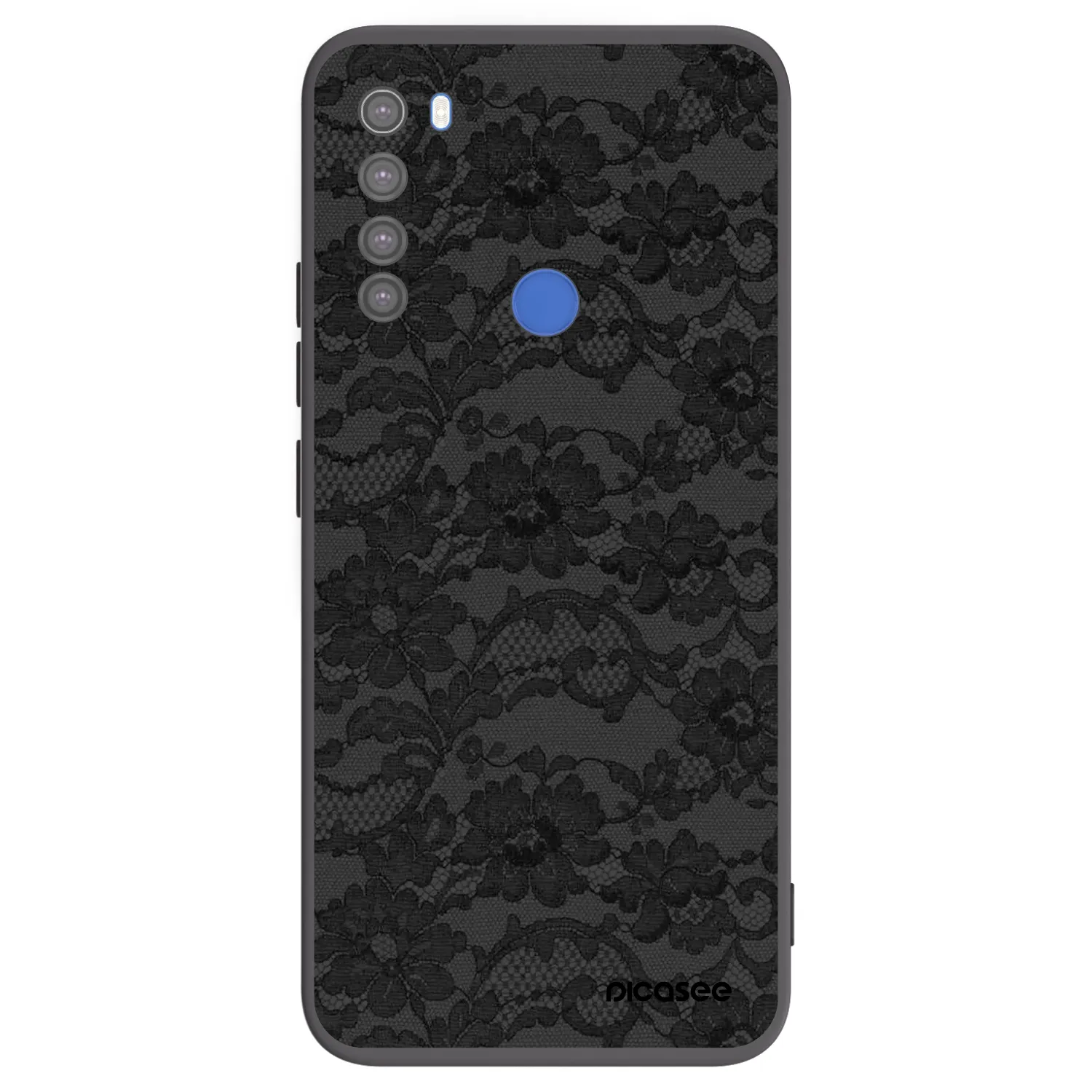 Picasee crna silikonska maskica za Xiaomi Redmi Note 8T - Dark Elegance