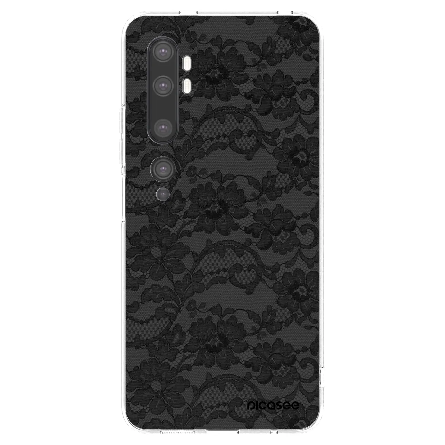Picasee silikonska prozirna maskica za Xiaomi Mi Note 10 (Pro) - Dark Elegance