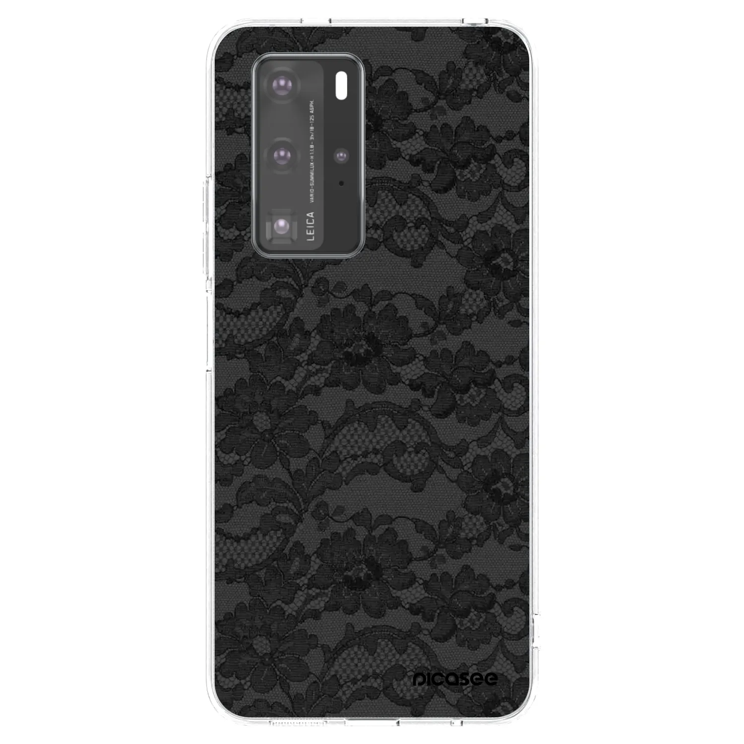 Picasee silikonska prozirna maskica za Huawei P40 Pro - Dark Elegance