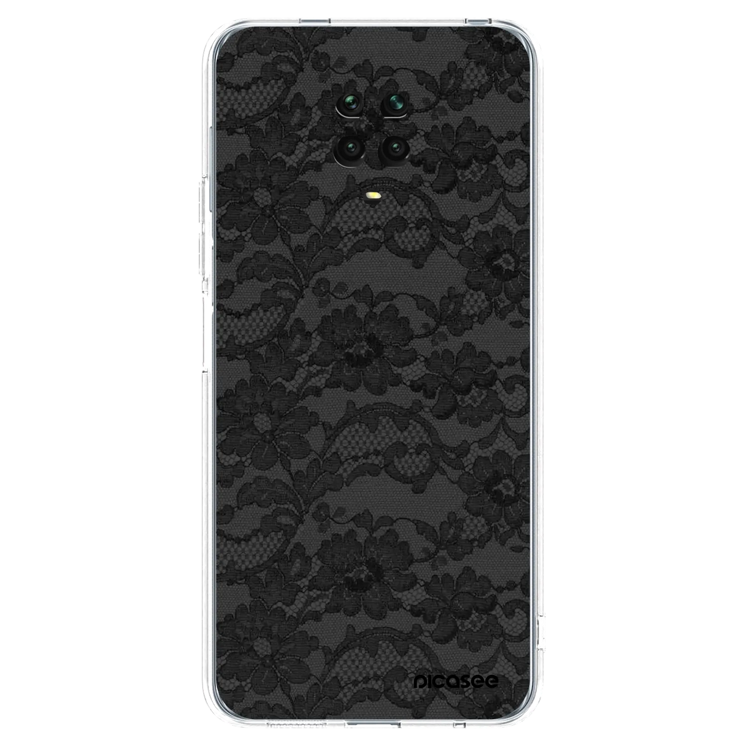 Picasee silikonska prozirna maskica za Xiaomi Redmi Note 9 Pro - Dark Elegance