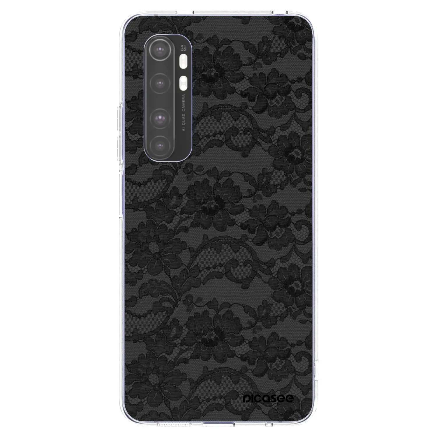 Picasee silikonska prozirna maskica za Xiaomi Mi Note 10 Lite - Dark Elegance