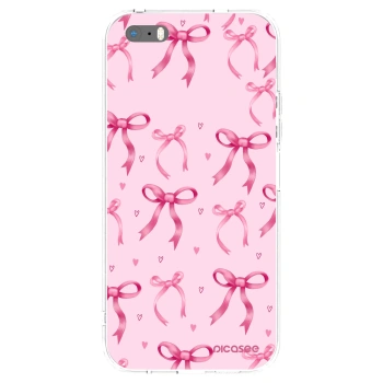 Picasee silikonska prozirna maskica za Apple iPhone 5/5S/SE - Bow Aesthetic