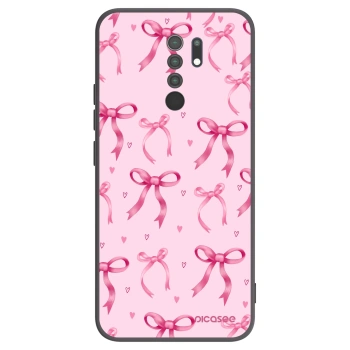 Picasee crna silikonska maskica za Xiaomi Redmi 9 - Bow Aesthetic