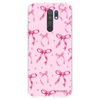 Picasee silikonska prozirna maskica za Xiaomi Redmi 9 - Bow Aesthetic