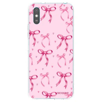 Picasee silikonska prozirna maskica za Xiaomi Redmi 9A - Bow Aesthetic