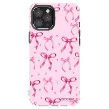 Picasee silikonska prozirna maskica za Apple iPhone 12 Pro Max - Bow Aesthetic