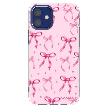 Picasee silikonska prozirna maskica za Apple iPhone 12 mini - Bow Aesthetic