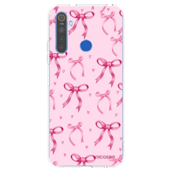 Picasee silikonska prozirna maskica za Realme 5 - Bow Aesthetic