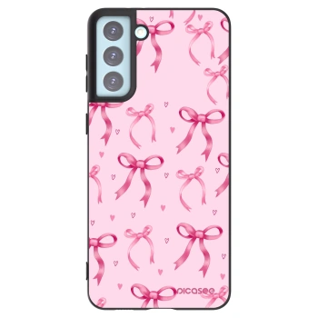 Picasee crna silikonska maskica za Samsung Galaxy S21+ 5G G996F - Bow Aesthetic