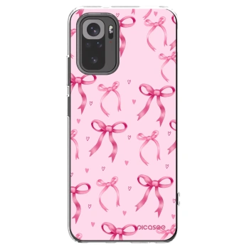 Picasee silikonska prozirna maskica za Xiaomi Redmi Note 10 - Bow Aesthetic
