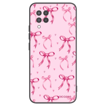 Picasee crna silikonska maskica za Samsung Galaxy A42 A426B - Bow Aesthetic