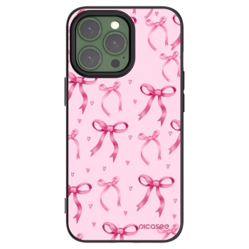Picasee crna silikonska maskica za Apple iPhone 13 Pro - Bow Aesthetic