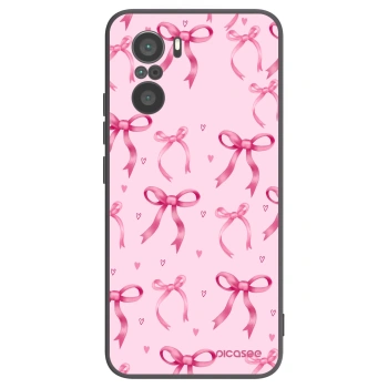 Picasee crna silikonska maskica za Xiaomi Poco F3 - Bow Aesthetic
