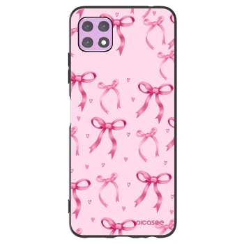 Picasee crna silikonska maskica za Samsung Galaxy A22 A226B 5G - Bow Aesthetic