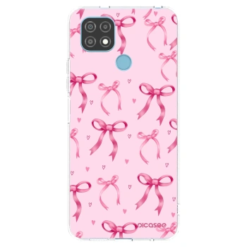 Picasee silikonska prozirna maskica za Realme C21 - Bow Aesthetic