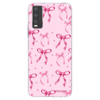 Picasee silikonska prozirna maskica za Vivo Y20s - Bow Aesthetic