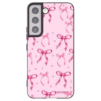 Picasee crna silikonska maskica za Samsung Galaxy S22 5G - Bow Aesthetic
