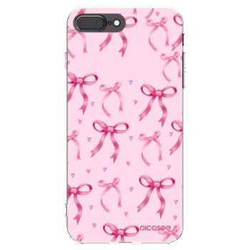Picasee silikonska prozirna maskica za Apple iPhone 7 Plus - Bow Aesthetic