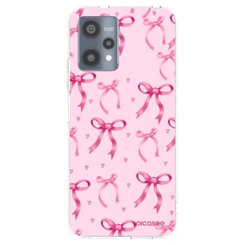 Picasee silikonska prozirna maskica za Realme 9 Pro 5G - Bow Aesthetic