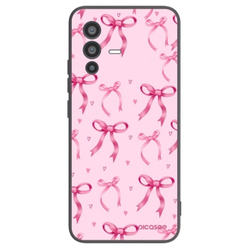 Picasee crna silikonska maskica za Vivo V23 5G - Bow Aesthetic