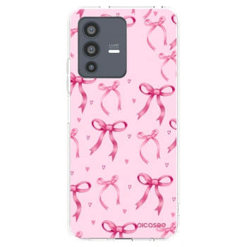 Picasee silikonska prozirna maskica za Vivo V23 5G - Bow Aesthetic