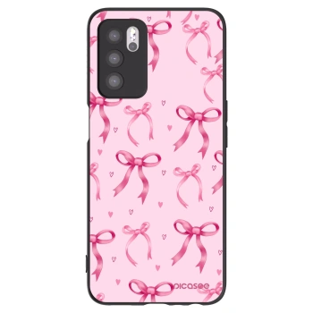 Picasee crna silikonska maskica za OPPO A16s - Bow Aesthetic