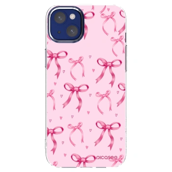 Picasee silikonska prozirna maskica za Apple iPhone 14 Plus - Bow Aesthetic